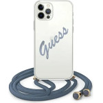 Guess GUHCP12LCRTVSBL iPhone 12 Pro Max 6.7 blue/blue hardcase Script Vintage - (GUE001084-0)