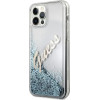 Guess GUHCP12LGLVSBL iPhone 12 Pro Max 6.7 blue/blue hardcase Glitter Vintage Script - (GUE001141-0)