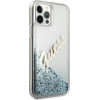 Guess GUHCP12LGLVSBL iPhone 12 Pro Max 6.7 blue/blue hardcase Glitter Vintage Script - (GUE001141-0)