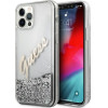 Guess GUHCP12LGLVSSI iPhone 12 Pro Max 6.7 silver/silver hardcase Glitter Vintage Script - (GUE001145-0)