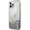 Guess GUHCP12LGLVSSI iPhone 12 Pro Max 6.7 silver/silver hardcase Glitter Vintage Script - (GUE001145-0)