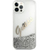 Guess GUHCP12LGLVSSI iPhone 12 Pro Max 6.7 silver/silver hardcase Glitter Vintage Script - (GUE001145-0)