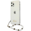 Guess GUHCP12LKPSWH iPhone 12 Pro Max 6.7 Transparent Hardcase White Pearl - (GUE001422-0)