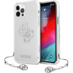 Guess GUHCP12LKS4GSI iPhone 12 Pro Max 6.7 Transparent hardcase 4G Silver Charms Collection - (GUE001351-0)