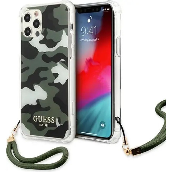Guess GUHCP12LKSARKA iPhone 12 Pro Max 6.7 green/khaki hardcase Camo Collection - (GUE001336-0)