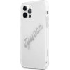 Guess GUHCP12LKTRSVSI iPhone 12 Pro Max 6.7 Transparent hardcase Vintage Script Silver - (GUE001345-0)