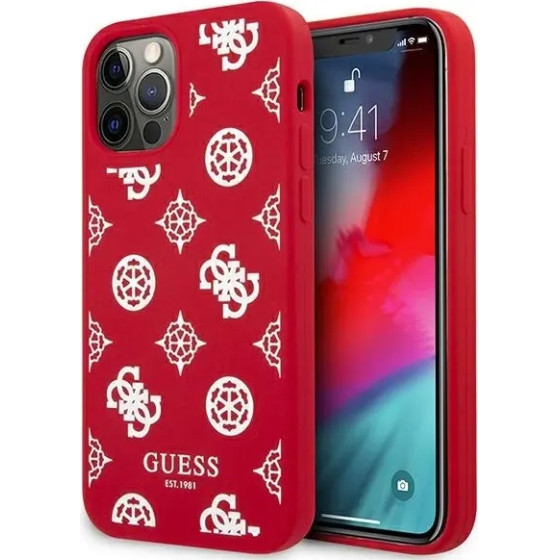 Guess GUHCP12LLSPEWRE iPhone 12 Pro Max 6.7 red/red hard case Peony Collection - (GUE001327-0)