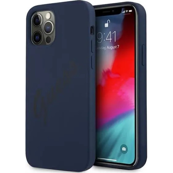 Guess GUHCP12LLSVSBL iPhone 12 Pro Max 6.7 blue/blue hardcase Script Vintage - (GUE001132-0)