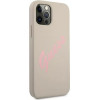 Guess GUHCP12LLSVSGP iPhone 12 Pro Max 6.7 gray pink/grey pink hardcase Silicone Vintage - (GUE001111-0)