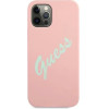 Guess GUHCP12LLSVSPG iPhone 12 Pro Max 6.7 rose green/green pink hardcase Silicone Vintage - (GUE001101-0)