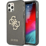 Guess GUHCP12LPCUGL4GBK iPhone 12 Pro Max 6.7 black/black hard case Glitter 4G Big Logo - (GUE001266-0)