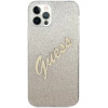 Guess GUHCP12LPCUGLSGO iPhone 12 Pro Max 6.7 gold/gold hardcase Glitter Gradient Script - (GUE001092-0)