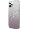 Guess GUHCP12LPCUGLSPI iPhone 12 Pro Max 6.7 pink/pink hardcase Glitter Gradient Script - (GUE001095-0)