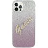 Guess GUHCP12LPCUGLSPI iPhone 12 Pro Max 6.7 pink/pink hardcase Glitter Gradient Script - (GUE001095-0)