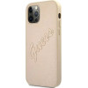 Guess GUHCP12LRSAVSLG iPhone 12 Pro Max 6.7 gold/gold hardcase Saffiano Vintage Script - (GUE001228-0)