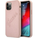 Guess GUHCP12LRSAVSRG iPhone 12 Pro Max 6.7 pink/pink hardcase Saffiano Vintage Script - (GUE001231-0)