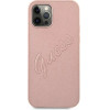 Guess GUHCP12LRSAVSRG iPhone 12 Pro Max 6.7 pink/pink hardcase Saffiano Vintage Script - (GUE001231-0)