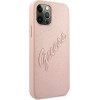 Guess GUHCP12LRSAVSRG iPhone 12 Pro Max 6.7 pink/pink hardcase Saffiano Vintage Script - (GUE001231-0)