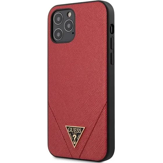 Guess GUHCP12LVSATMLRE iPhone 12 Pro Max 6.7 red/red hardcase Saffiano - (GUE000902-0)