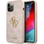 Guess GUHCP12M4GMGPI iPhone 12/12 Pro 6,1'' rozowy/pink hardcase 4G Big Metal Logo - (GUE001427-0)