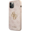Guess GUHCP12M4GMGPI iPhone 12/12 Pro 6,1'' rozowy/pink hardcase 4G Big Metal Logo - (GUE001427-0)