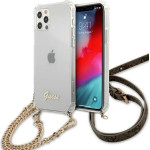 Guess GUHCP12MKC4GSGO iPhone 12/12 Pro 6.1'' Transparent hard case 4G Gold Chain - (GUE001317-0)