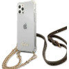 Guess GUHCP12MKC4GSGO iPhone 12/12 Pro 6.1'' Transparent hard case 4G Gold Chain - (GUE001317-0)