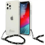 Guess GUHCP12MKPSBK iPhone 12/12 Pro 6.1 Transparent hardcase Black Pearl - (GUE001420-0)