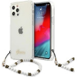 Guess GUHCP12MKPSWH iPhone 12/12 Pro 6.1 Transparent Hardcase White Pearl - (GUE001320-0)
