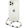 Guess GUHCP12MKPSWH iPhone 12/12 Pro 6.1 Transparent Hardcase White Pearl - (GUE001320-0)