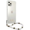 Guess GUHCP12MKPSWH iPhone 12/12 Pro 6.1 Transparent Hardcase White Pearl - (GUE001320-0)