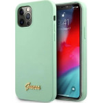 Guess GUHCP12MLSLMGGN iPhone 12/12 Pro 6.1 green/green hardcase Metal Logo Script - (GUE001066-0)