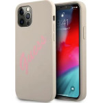 Guess GUHCP12MLSVSGP iPhone 12/12 Pro 6.1 gray pink/grey pink hardcase Silicone Vintage - (GUE001110-0)