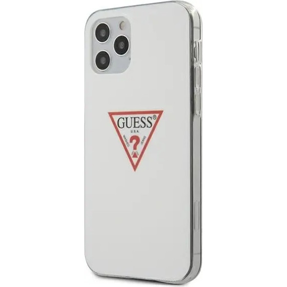 Guess GUHCP12MPCUCTLWH iPhone 12/12 Pro 6.1 white/white hardcase Triangle Collection - (GUE000854-0)