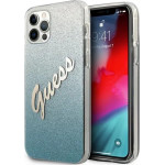 Guess GUHCP12MPCUGLSBL iPhone 12/12 Pro 6.1 blue/blue hardcase Glitter Gradient Script - (GUE001097-0)