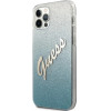 Guess GUHCP12MPCUGLSBL iPhone 12/12 Pro 6.1 blue/blue hardcase Glitter Gradient Script - (GUE001097-0)
