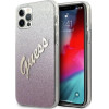 Guess GUHCP12MPCUGLSPI iPhone 12/12 Pro 6.1 pink/pink hardcase Glitter Gradient Script - (GUE001094-0)