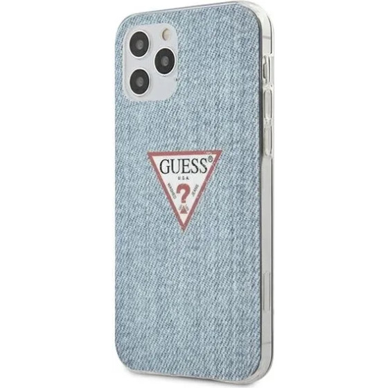 Guess GUHCP12MPCUJULLB iPhone 12/12 Pro 6.1 blue/light blue hardcase Jeans Collection - (GUE000848-0)