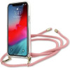 Guess GUHCP12SCRTVSPI iPhone 12 mini 5.4 pink/pink hardcase Script Vintage - (GUE001120-0)