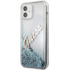 Guess GUHCP12SGLVSBL iPhone 12 mini 5.4 blue/blue hardcase Glitter Vintage Script - (GUE001139-0)