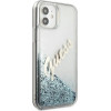 Guess GUHCP12SGLVSBL iPhone 12 mini 5.4 blue/blue hardcase Glitter Vintage Script - (GUE001139-0)