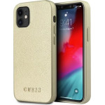 Guess GUHCP12SIGLGO iPhone 12 mini 5.4 gold/gold hardcase Iridescent - (GUE001033-0)