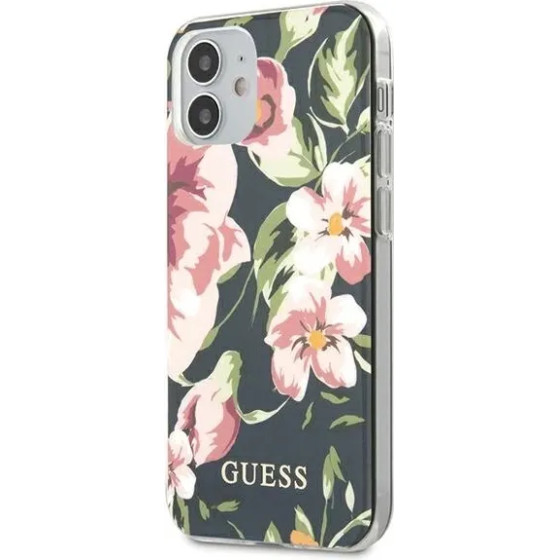 Guess GUHCP12SIMLFL03 iPhone 12 mini 5.4 navy/navy N�3 Flower Collection - (GUE000987-0)
