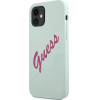 Guess GUHCP12SLSVSBF iPhone 12 mini 5.4 blue fuchsia/blue fuschia hardcase Silicone Vintage - (GUE001102-0)
