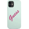 Guess GUHCP12SLSVSBF iPhone 12 mini 5.4 blue fuchsia/blue fuschia hardcase Silicone Vintage - (GUE001102-0)