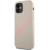 Guess GUHCP12SLSVSGP iPhone 12 mini 5.4 gray pink/grey pink hardcase Silicone Vintage - (GUE001109-0)
