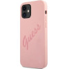Guess GUHCP12SLSVSPI iPhone 12 mini 5.4 pink/pink hardcase Script Vintage - (GUE001127-0)