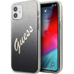 Guess GUHCP12SPCUGLSBK iPhone 12 mini 5.4 black/black hardcase Glitter Gradient Script - (GUE001087-0)