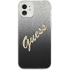 Guess GUHCP12SPCUGLSBK iPhone 12 mini 5.4 black/black hardcase Glitter Gradient Script - (GUE001087-0)