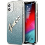 Guess GUHCP12SPCUGLSBL iPhone 12 mini 5.4 blue/blue hardcase Glitter Gradient Script - (GUE001096-0)